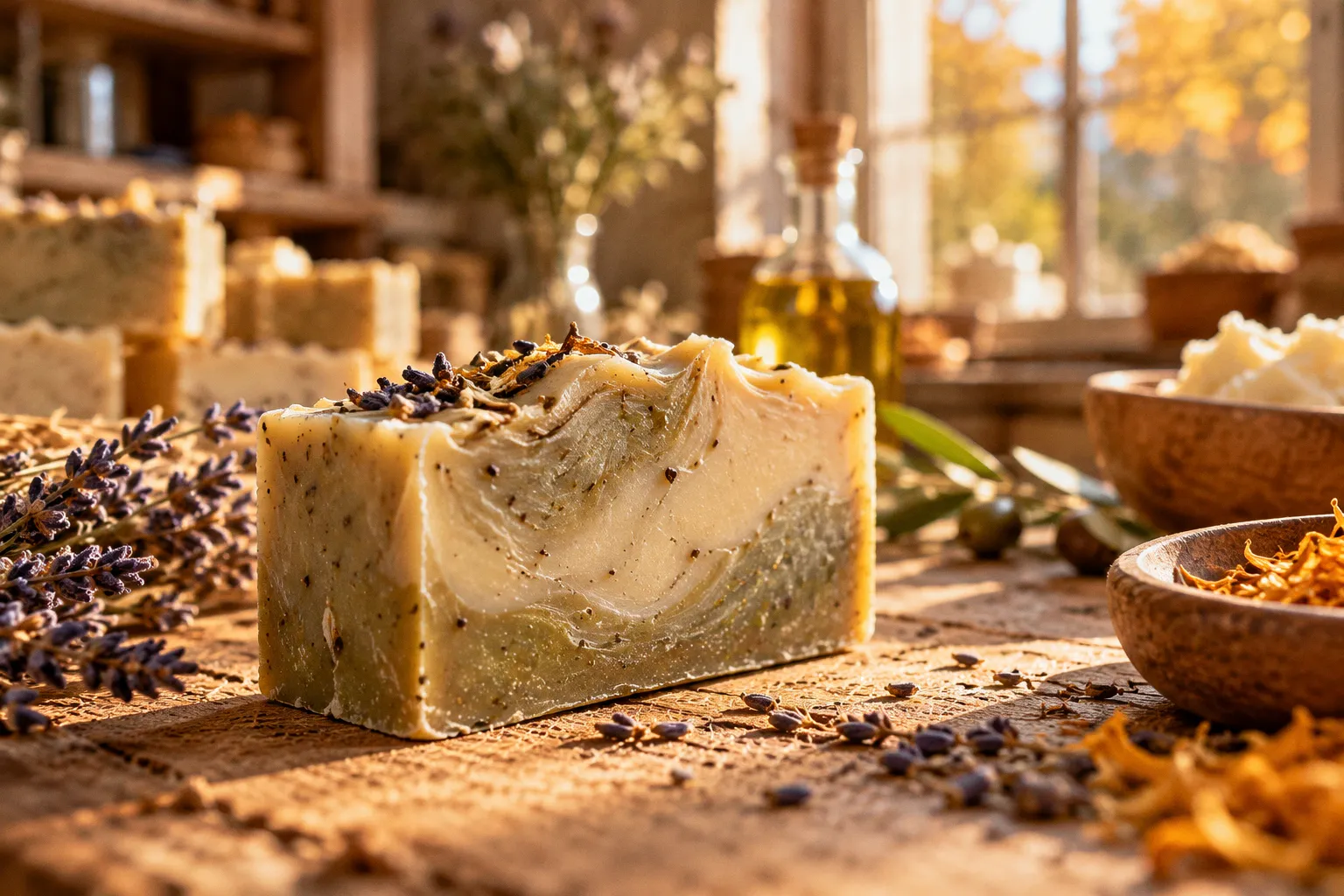 Savon saponification à froid surgras : bienfaits et composition