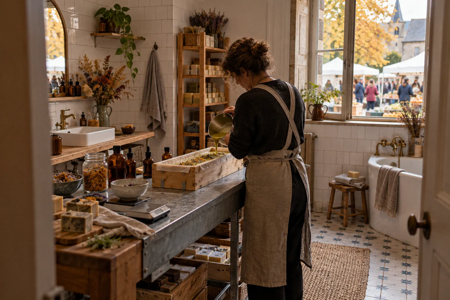 Succès pour le marché bio de Bulson et ses cosmétiques naturels
